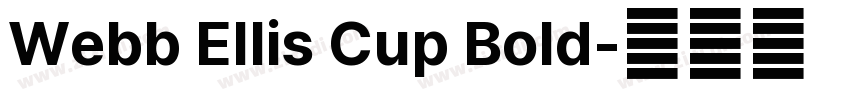 Webb Ellis Cup Bold字体转换
